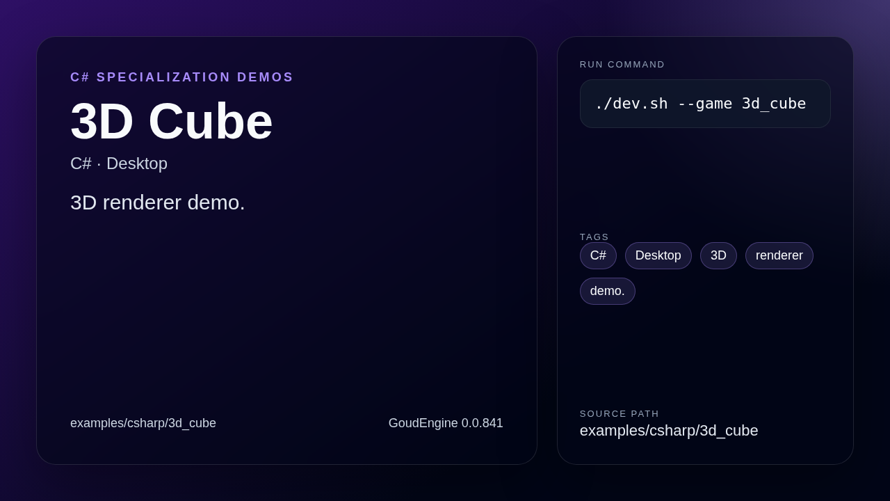 3D Cube C# desktop preview