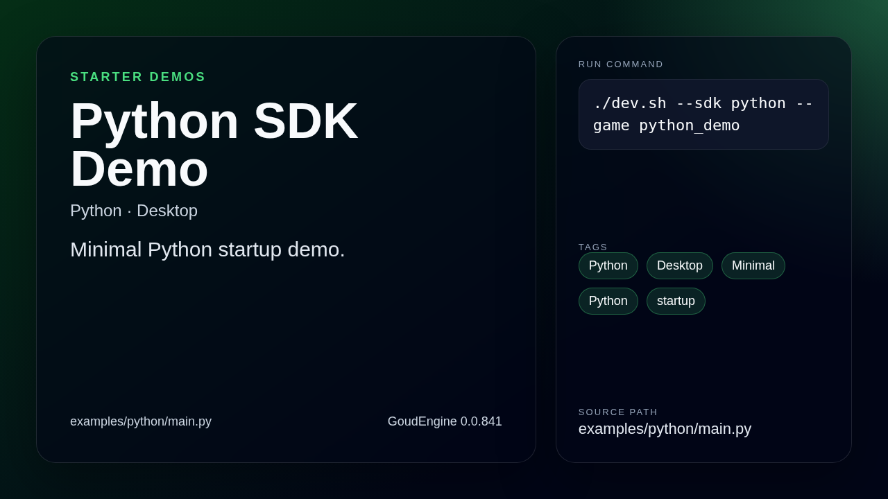 Python SDK demo desktop preview