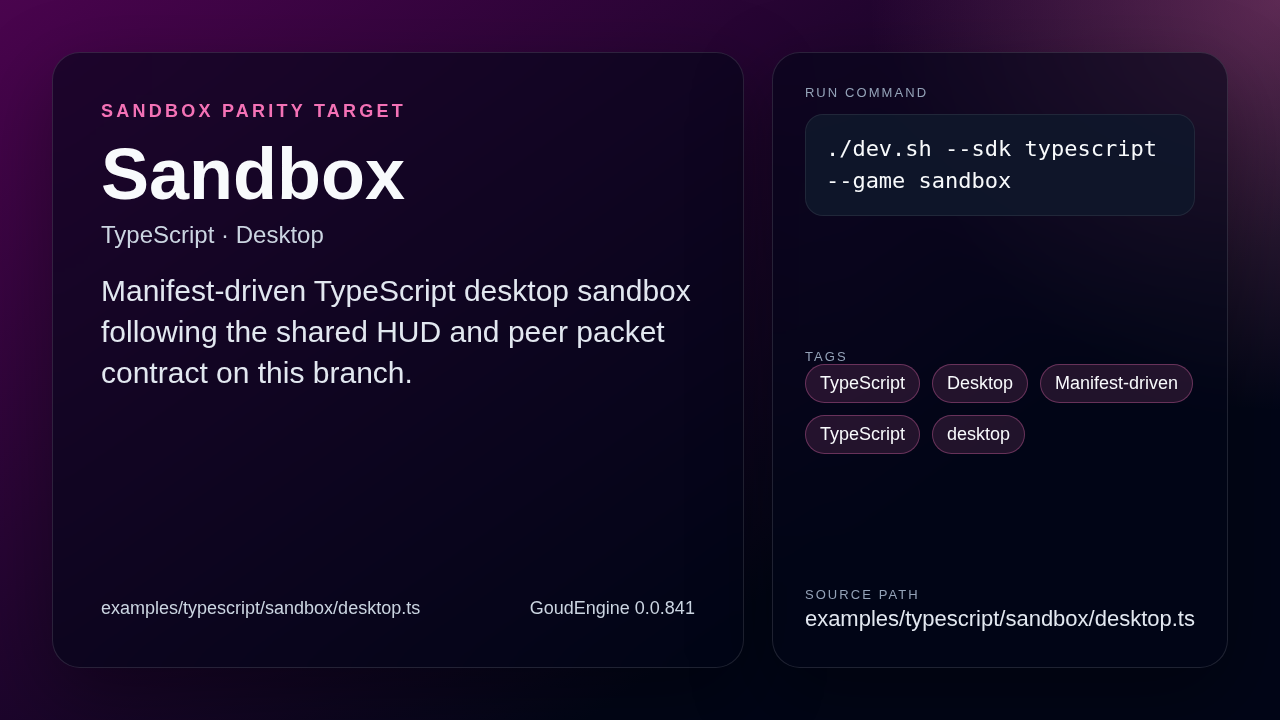 Sandbox TypeScript desktop preview
