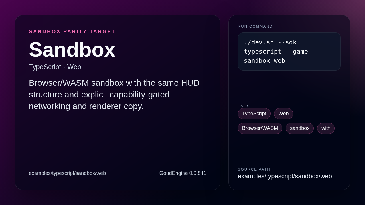 Sandbox TypeScript web preview